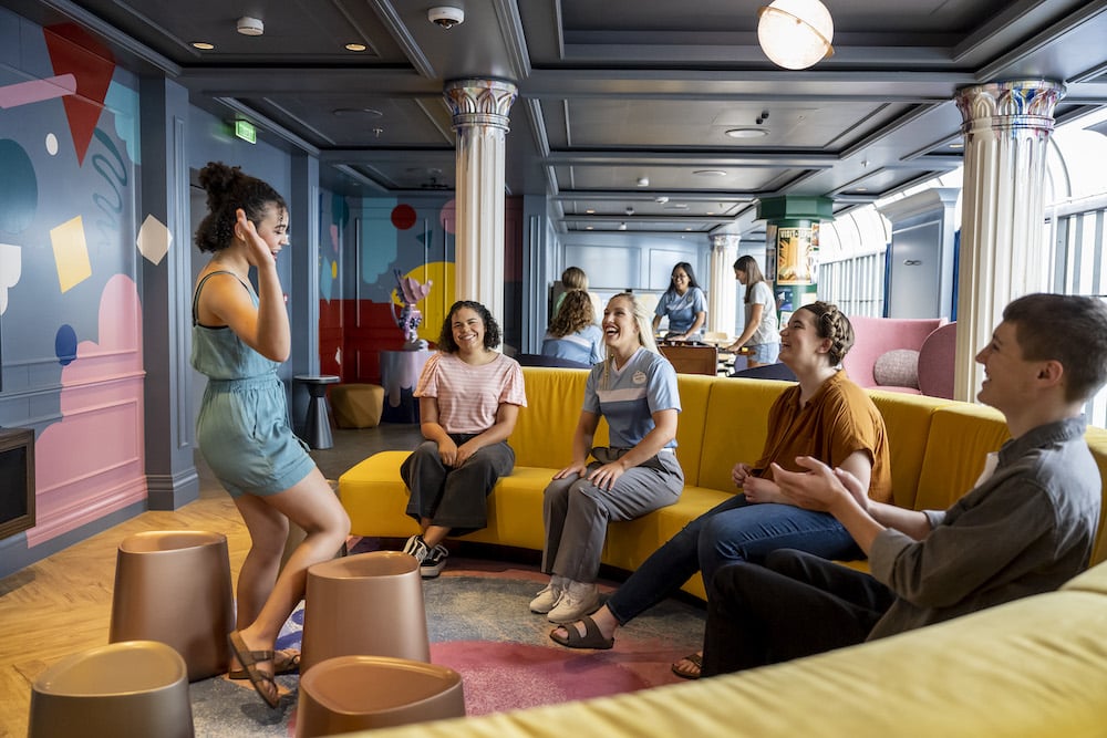 Why The Disney Wish is a Teen’s Dream Come True - Vibe teen area, organized cruise activities