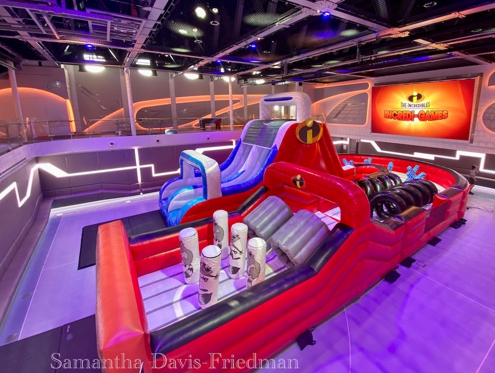 Why The Disney Wish is a Teen’s Dream Come True - Incredi-Games obstacle course in the Hero Zone