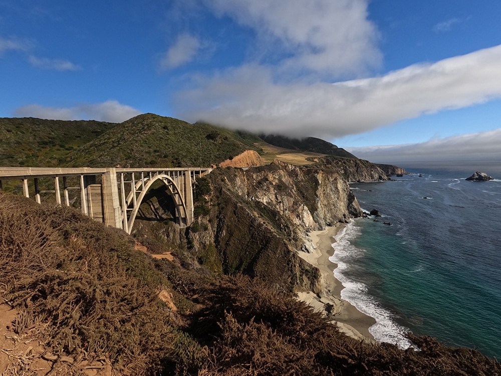 Bixby Bridge and the coast - best fall destination in us