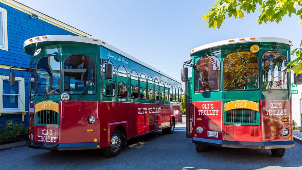Oli's trolleys in Bar Harbor, Maine