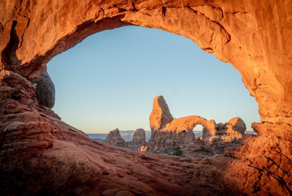 The stunning red rocks of Arches National Park