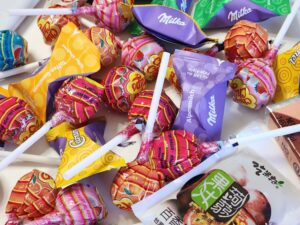 Candy Around the World: Chupa Chups, Milka Chocolate, and Konjac Jellies