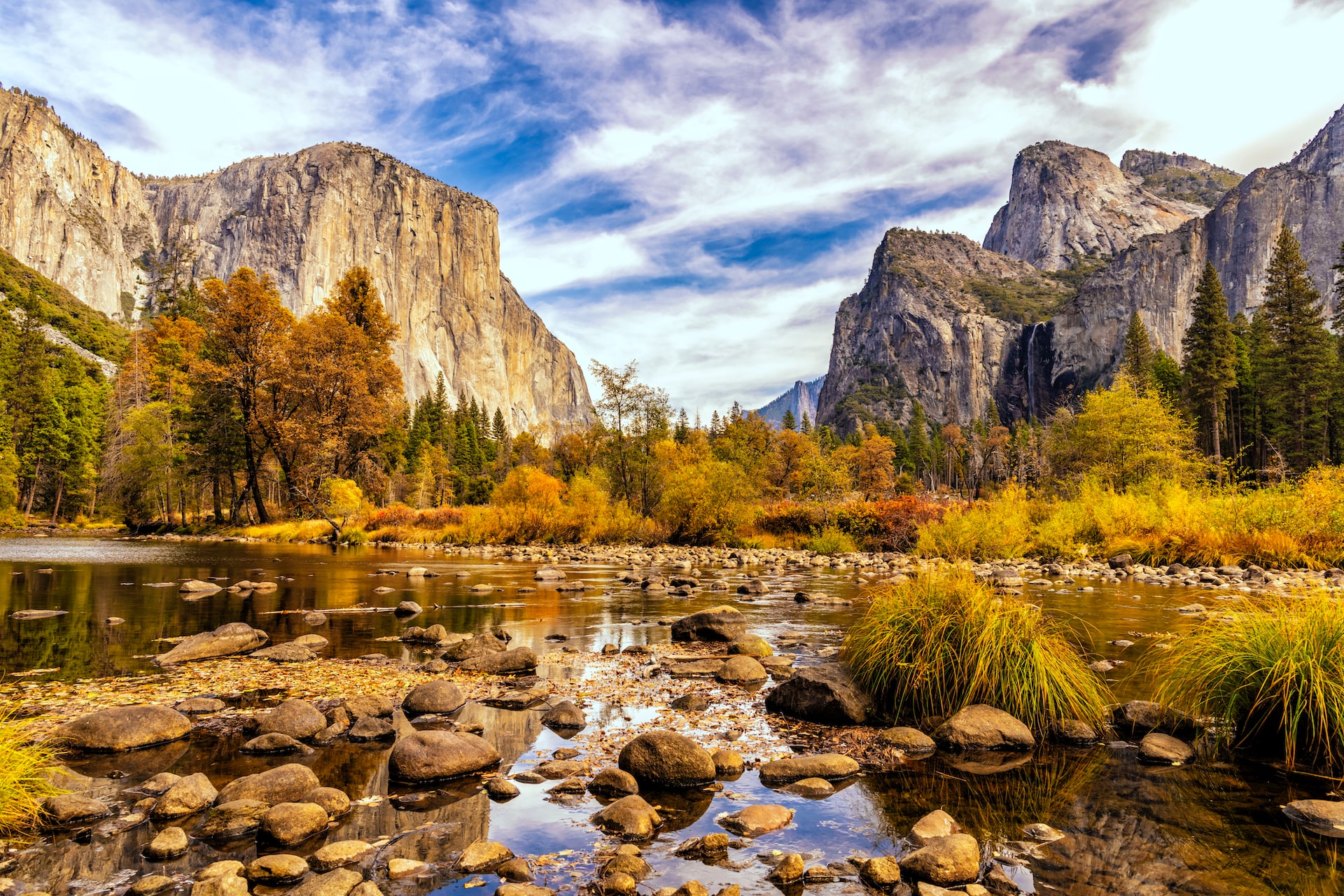Fall colors in Yosemite National Park, California
