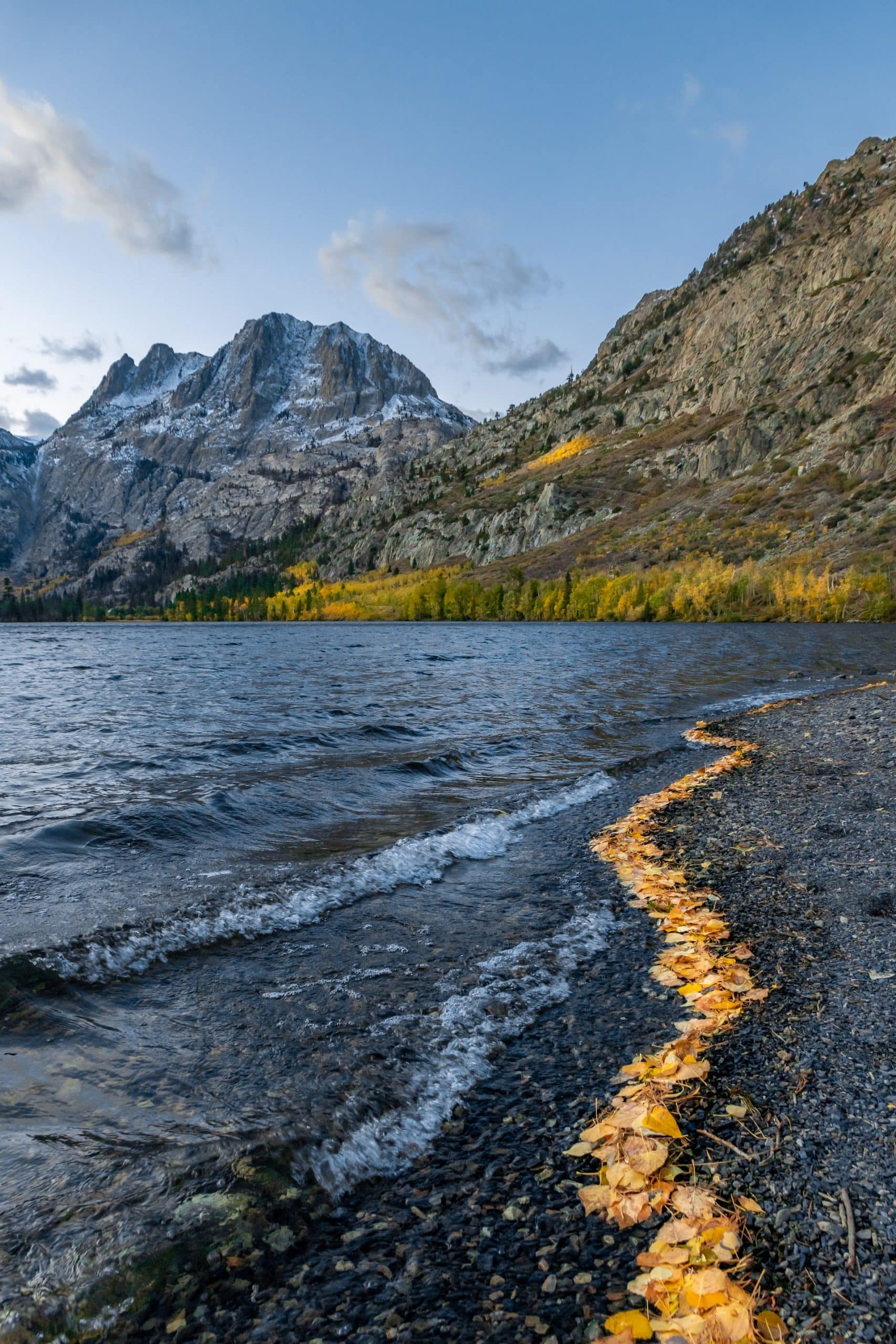 Autumn colors at Silver Lake in the Eastern Sierra, California