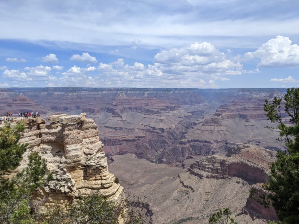 A scenic overlook at Grand Canyon National Park