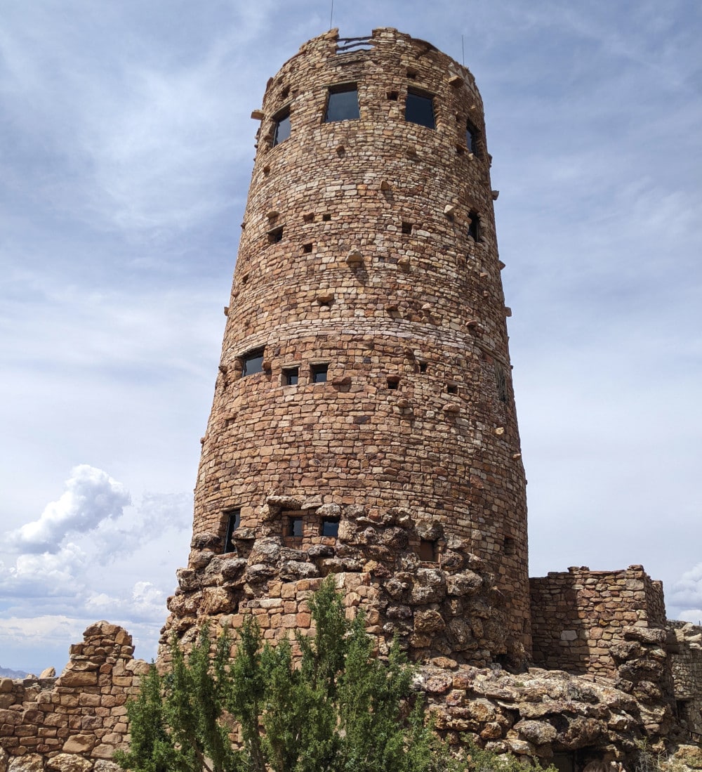 The historic Desert View Watchtower