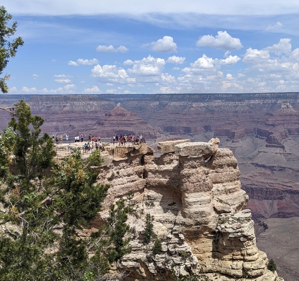 A scenic overlook at Grand Canyon National Park - Grand Canyon With Kids