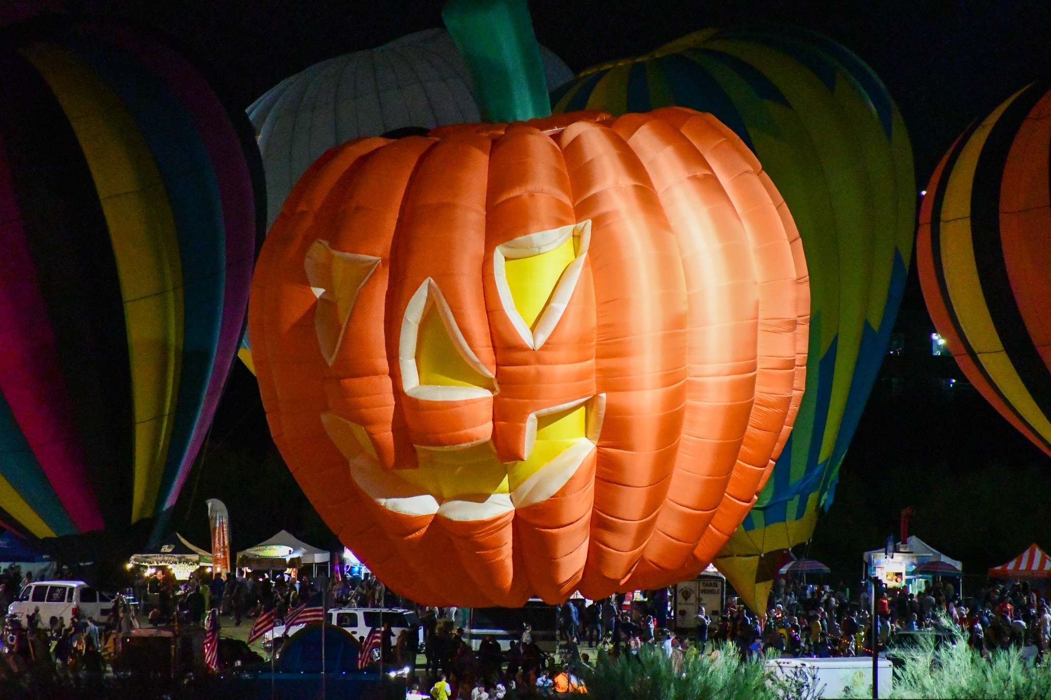 Jack-o'-lantern balloon at the 