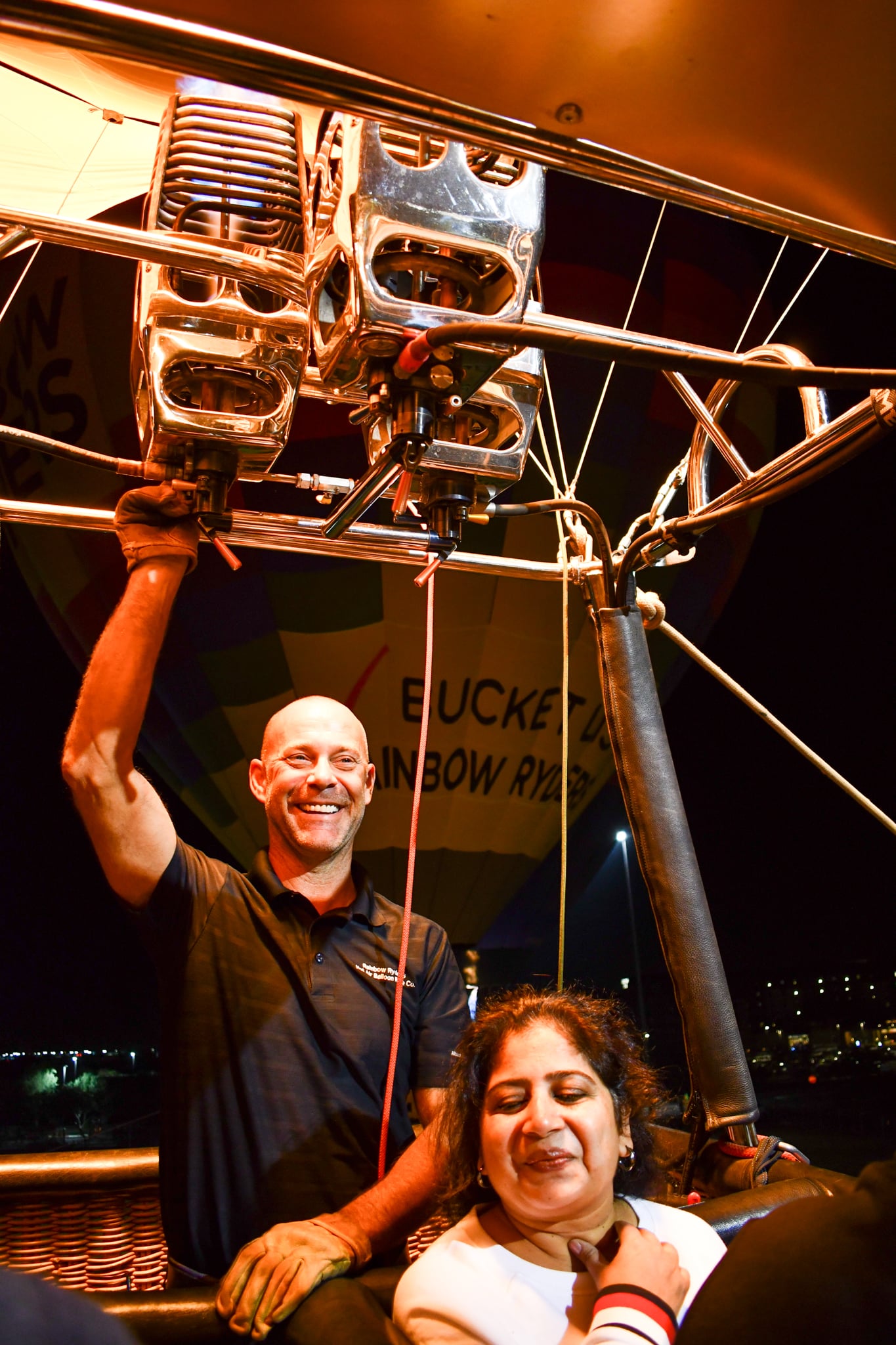 Balloon operator at the Spooktacular Hot Air Balloon Festival.