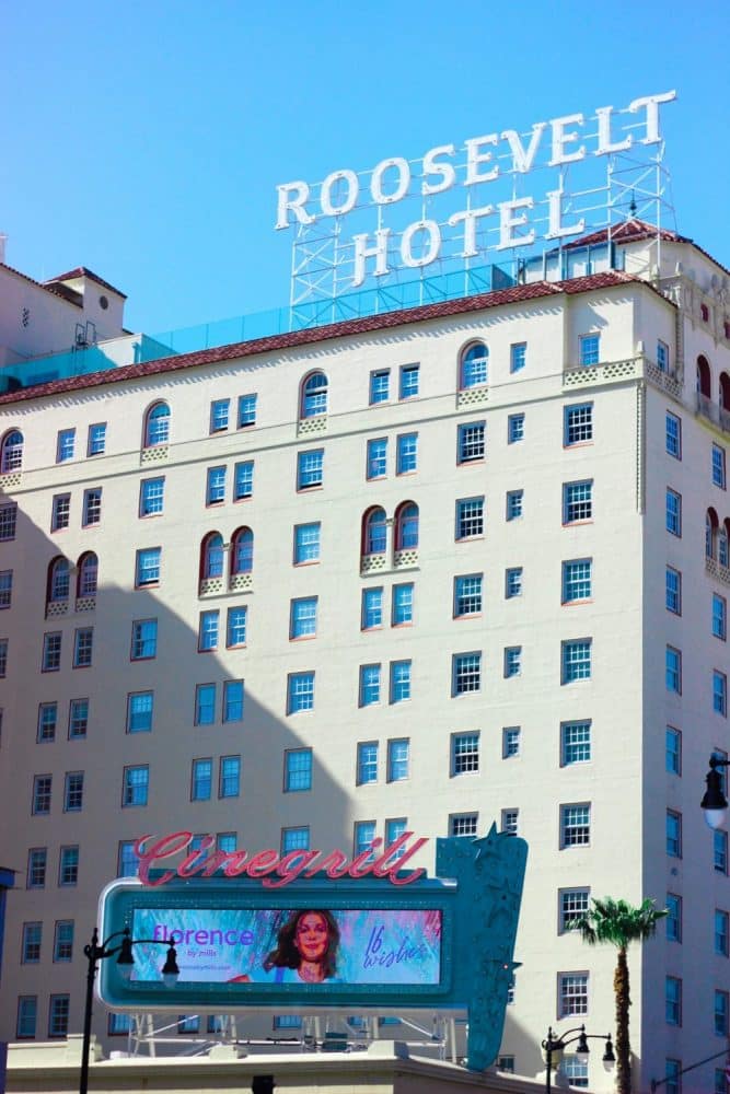 Exterior Roosevelt Hotel - Haunted California Hotels