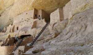 A wide view of Long House at Mesa Verde National Park