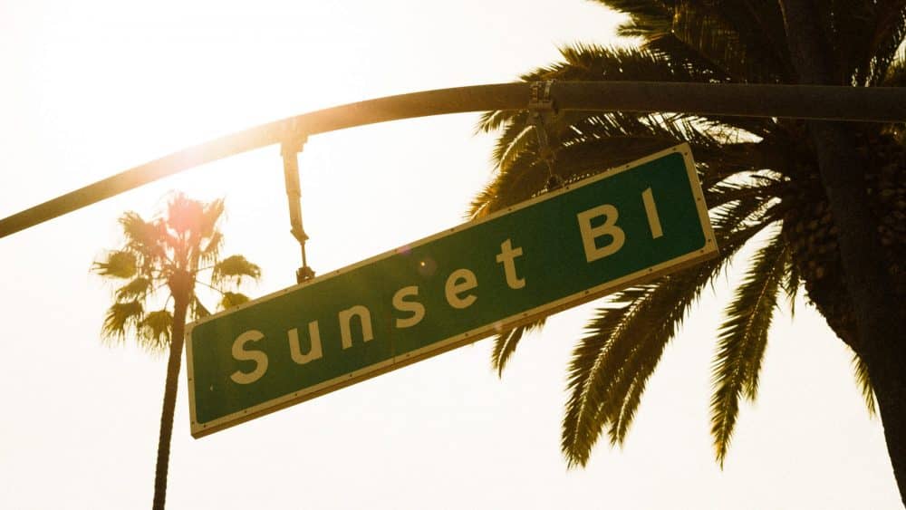 sunset blvd sign