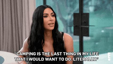 Kardashian camping GIF - Family Camping Trip With Your Kids