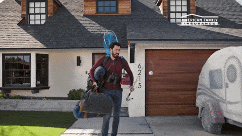 camping gear gif - family camping trip with kids