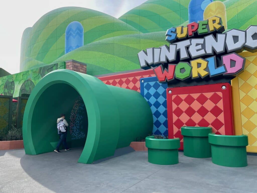 super nintendo world hollywood entrance