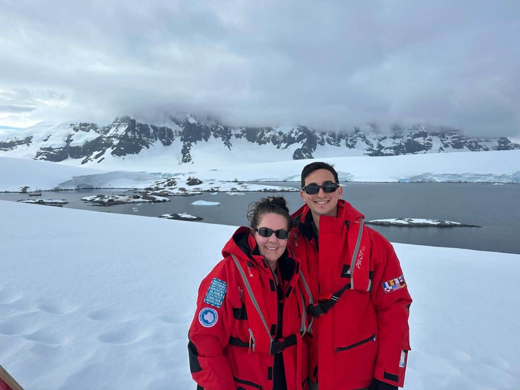 mom and son - Adventures by Disney Antarctica