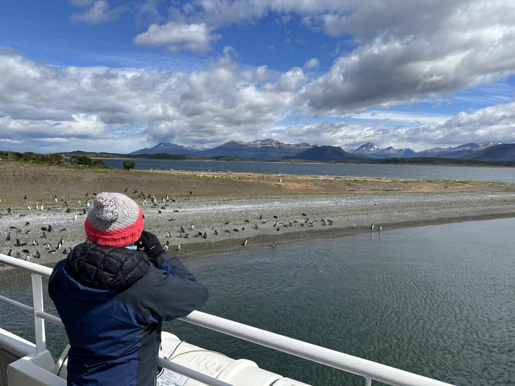 person on deck of ship - Adventures by Disney Antarctica