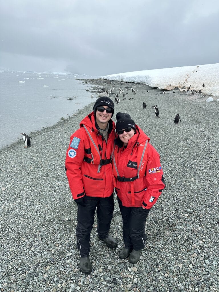 mom and son - Adventures by Disney Antarctica