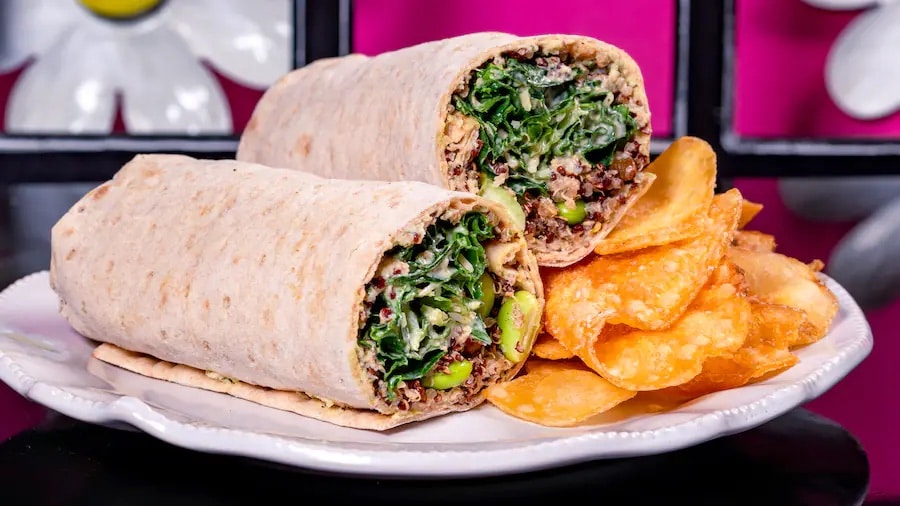 quinoa wrap - Mickey's Toontown Daisy's Cafe