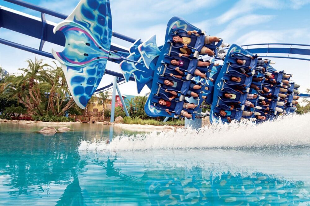 Seaworld MantaRay Rollercoaster, skim the water in this Orlando coaster LaFamily Travel 