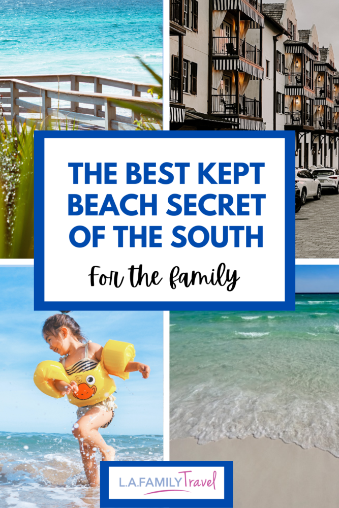 Beach scenes, child playin in the ocean, view of beach boardwalk- The Best Kept Beach Secret of the South