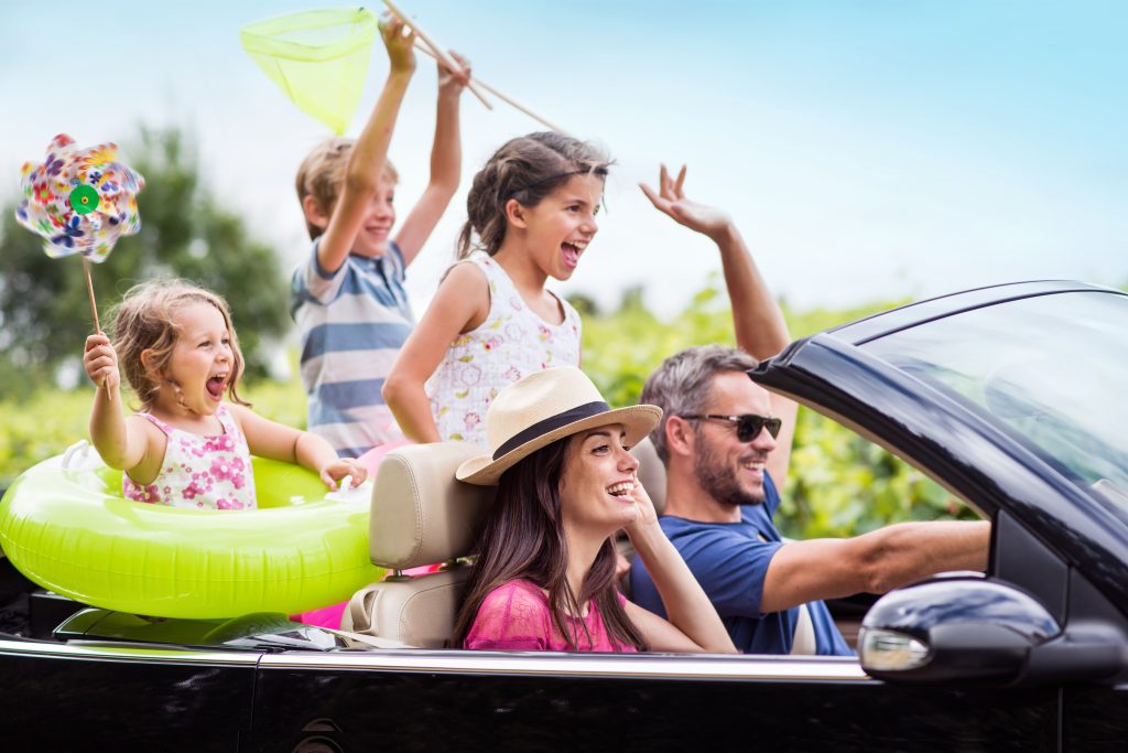 Family Convertible Ride - Things To Do In Myrtle Beach With Kids