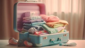 suitcase, baby clothes, Essential Baby Packing List for Families