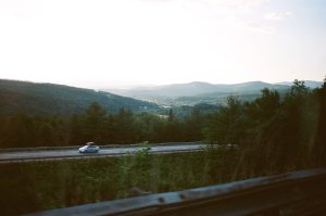 car, highway, mountains, best vermont road trips