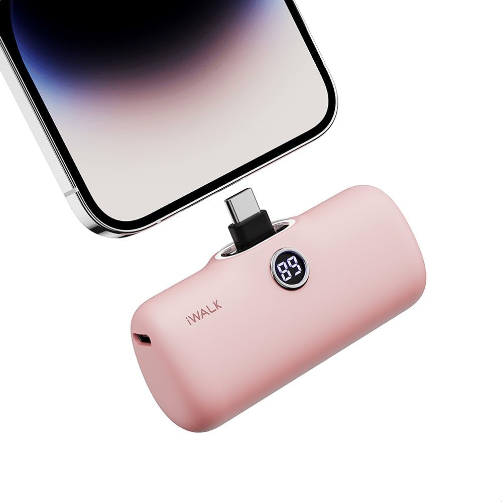 pink iphone charger - beach packing list