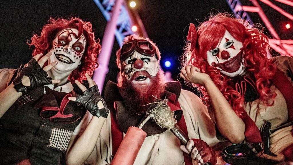 three very scary monsters for halloween