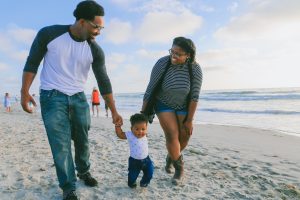 Family on the beach - best family vacations in the United States