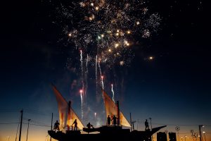 Cruise ship with fireworks - best cruises for teens
