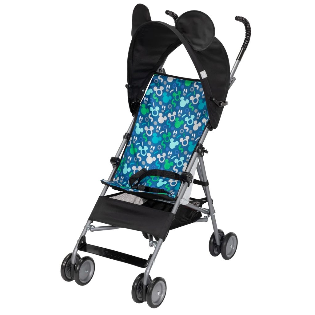 disney stroller with mouse ears on shade