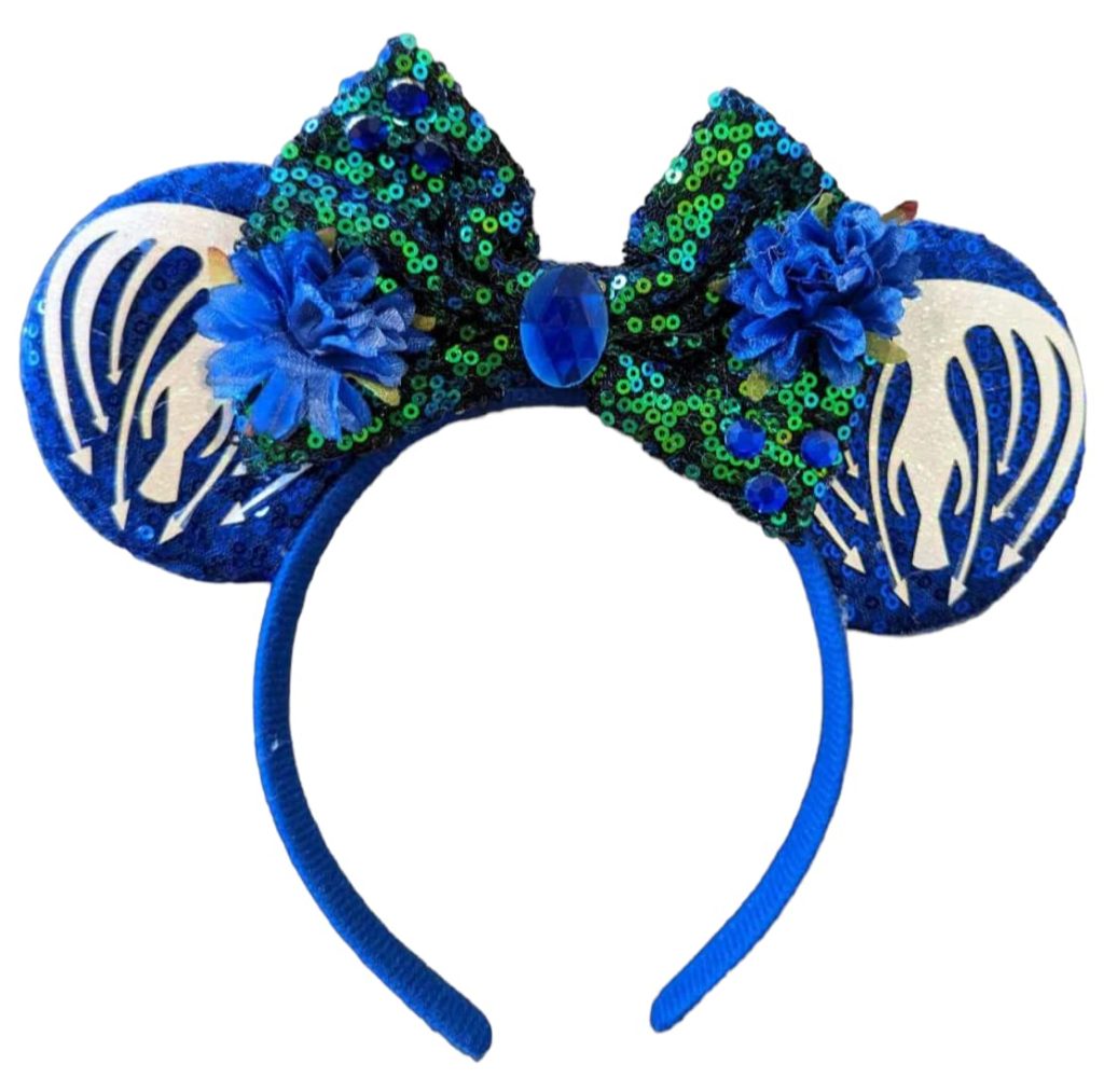 blue sequin minnie ears