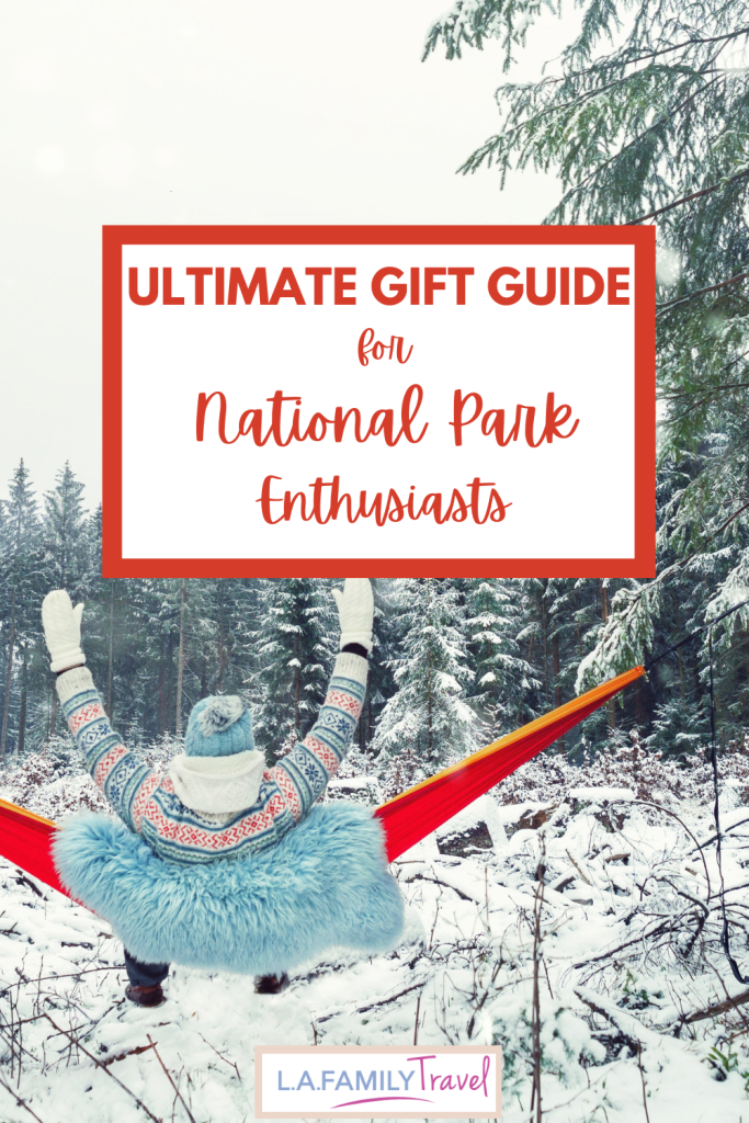 pinterest button with lady in snowy setting