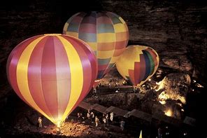 hot air balloons in cave - Branson family vacations
