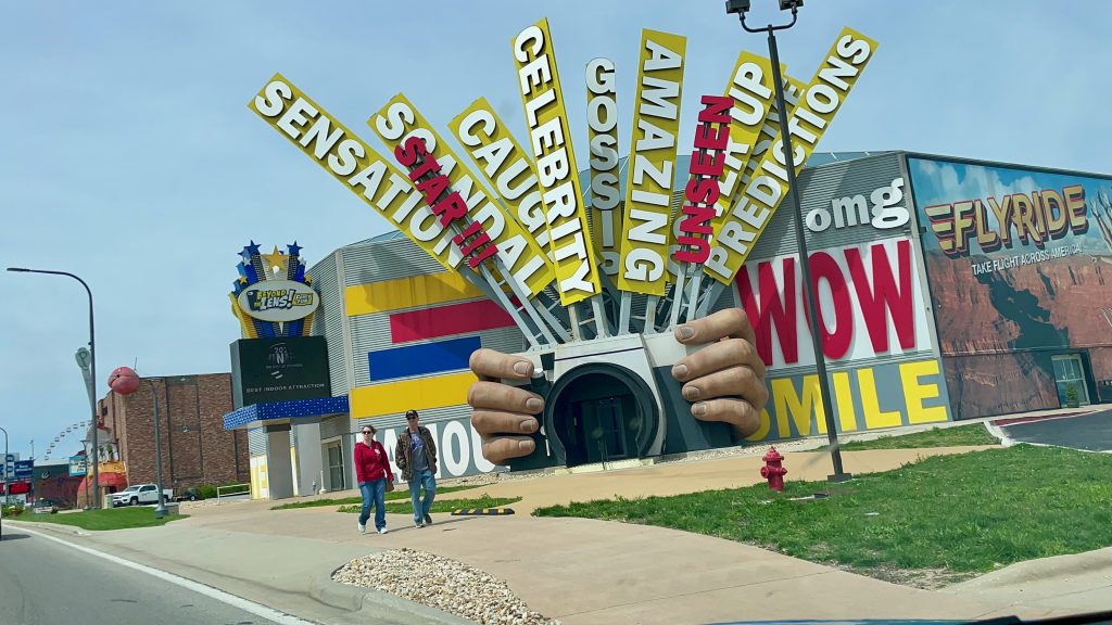 colorful words around museum entrance - Branson Family Vacations