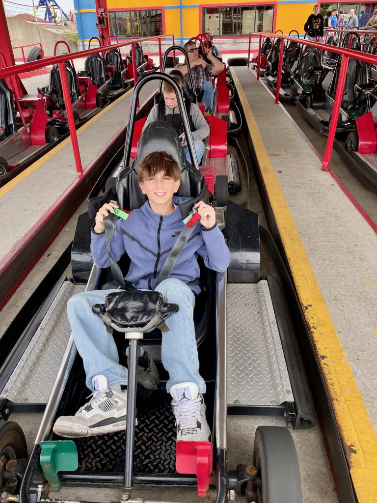 boy in go-cart - Branson Family Vacations