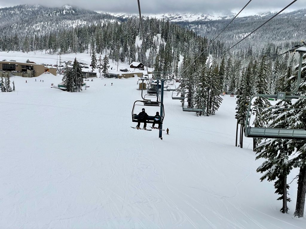 snowy mountain - family things to do in Bend Oregon