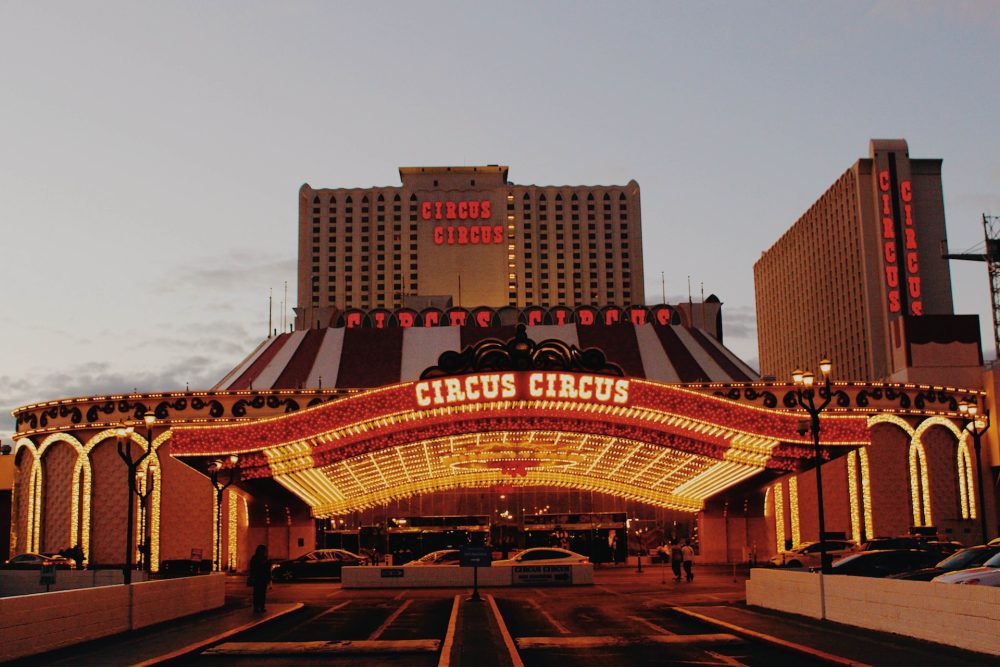 Front of the Circus Circus - Las Vegas family resorts