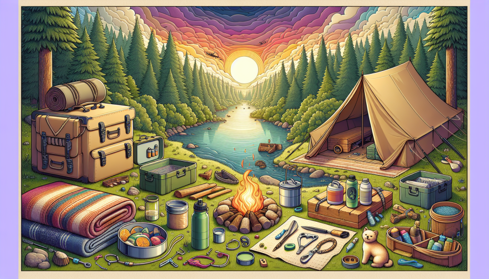 camping cartoon