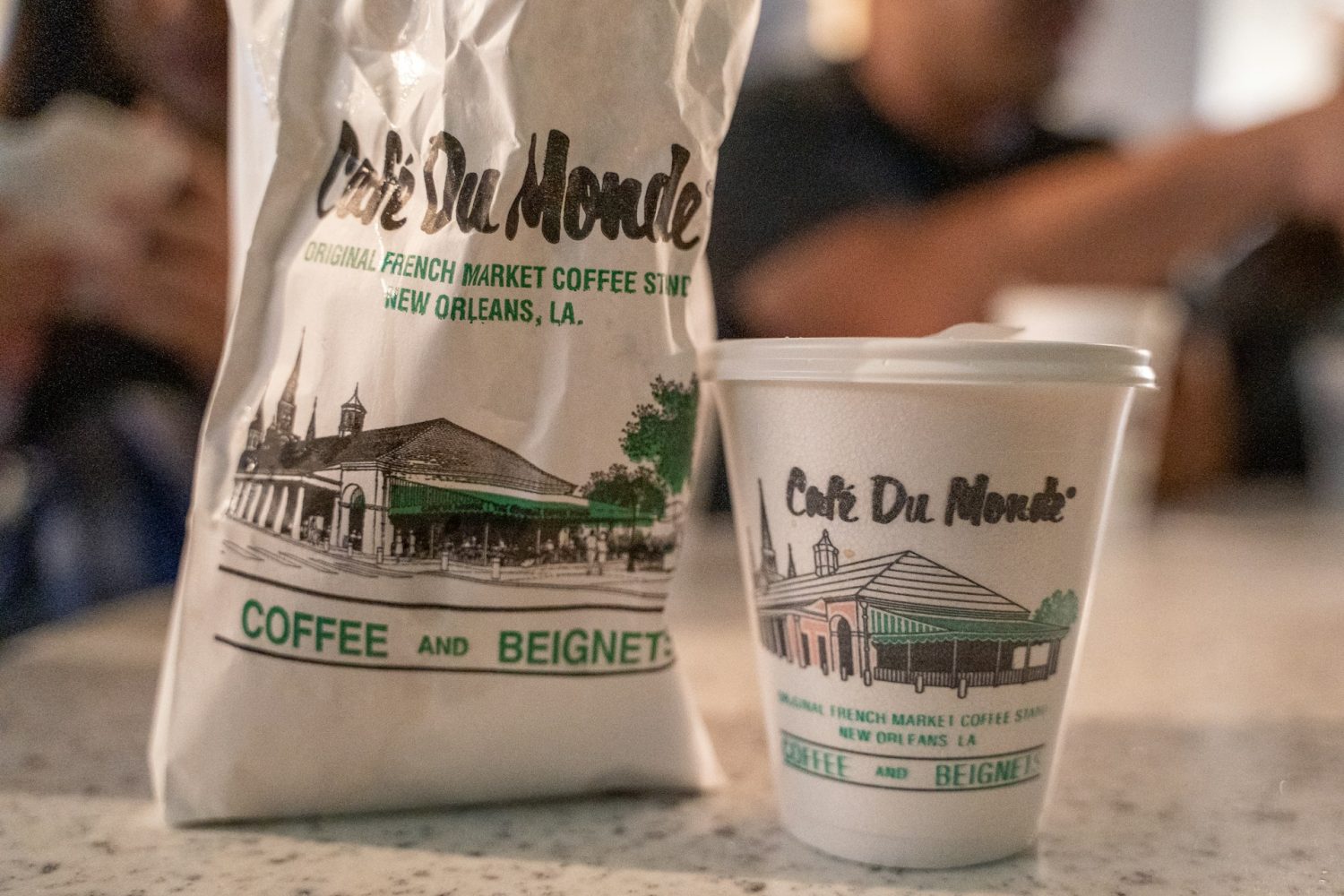 Beignets and coffee. Things to do in New Orleans.