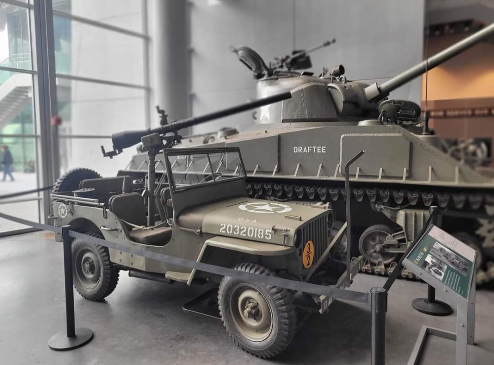 Army vehicles from World War II. Things to do in New Orleans. 