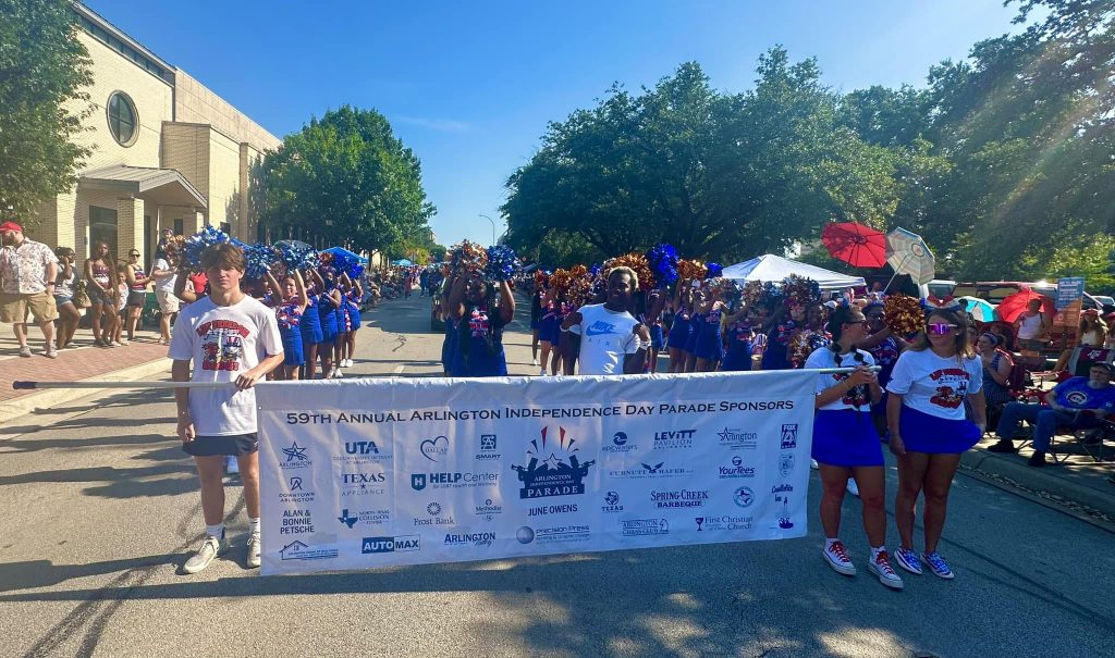One of the biggest parades happens in Arlington, Texas