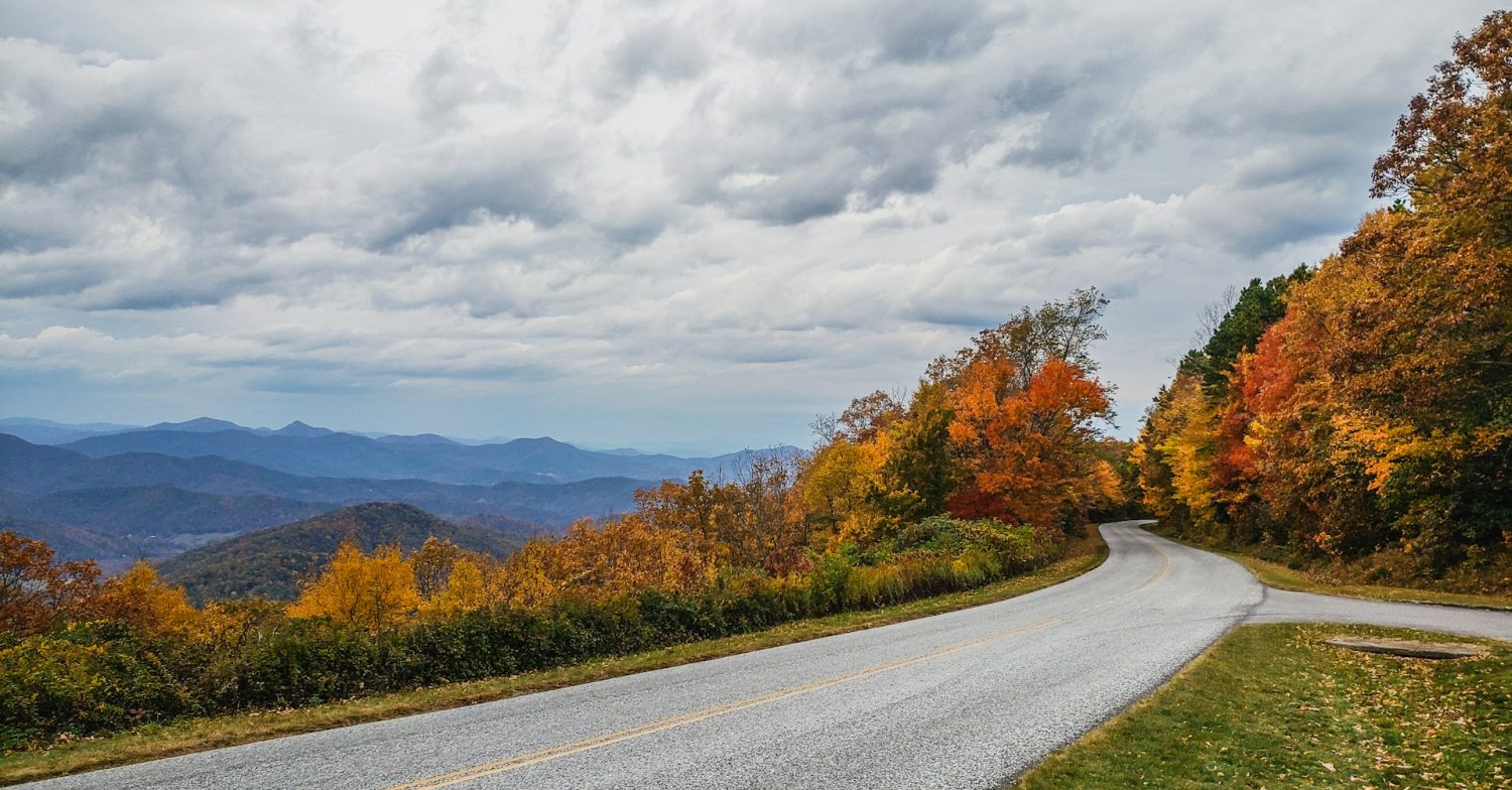 View from Blue Ridge Parkway. Best Father's Day trips.
