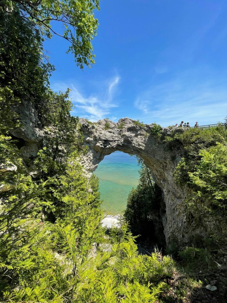 arch rock on mackinac island