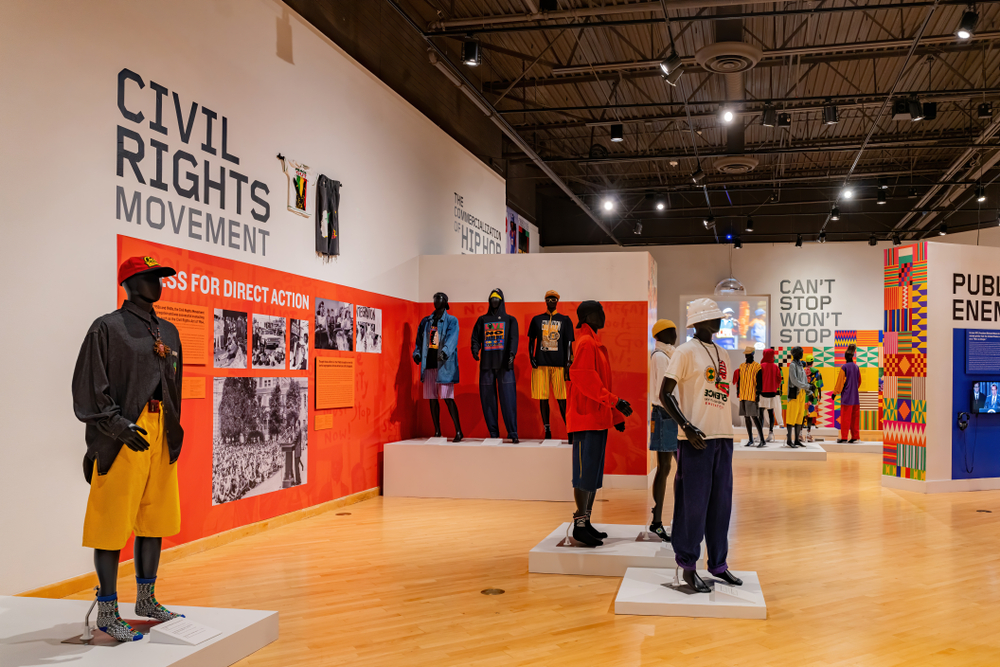 a colorful image of the Californian African American Museum