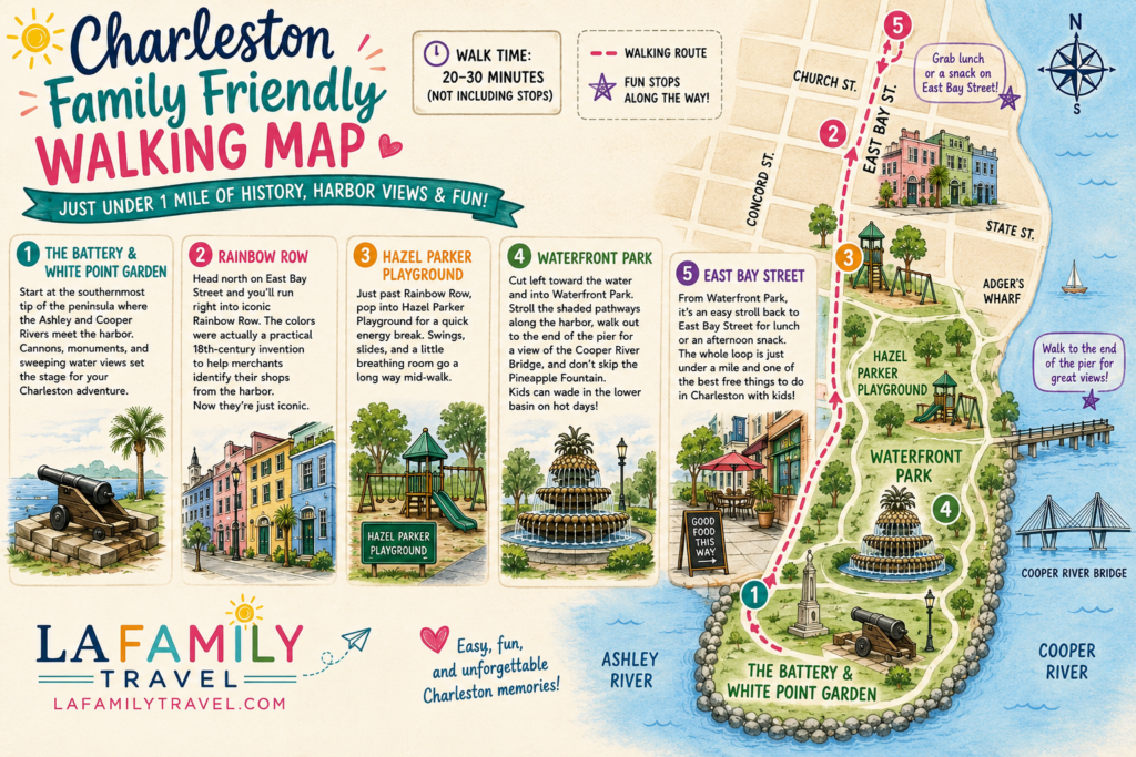 charleston walking map