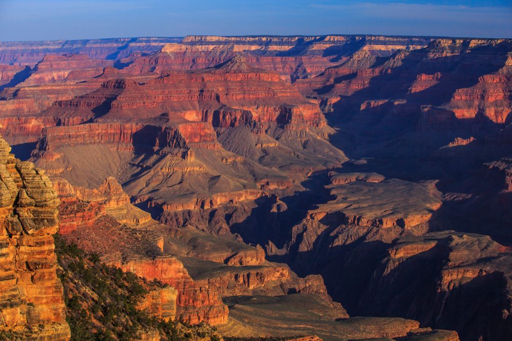 sunrise on the south rim of the grand canyon