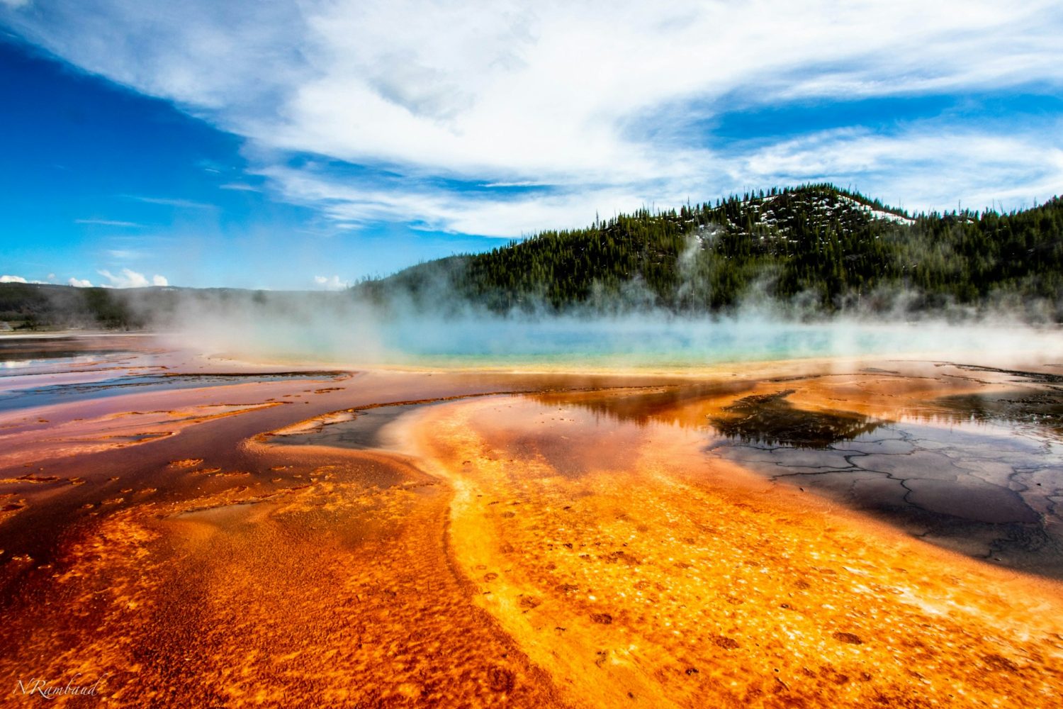 Geyser in Yellowstone National Park is one of the top 20 National Parks in the US